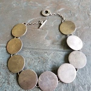 VINTAGE METAL POINTU'S  17" NECKLACE - FRANCE